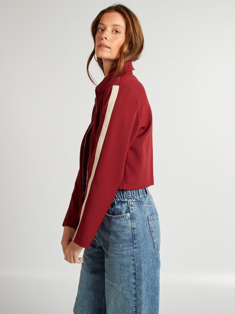 Sportief jasje met rits ROOD - Kiabi