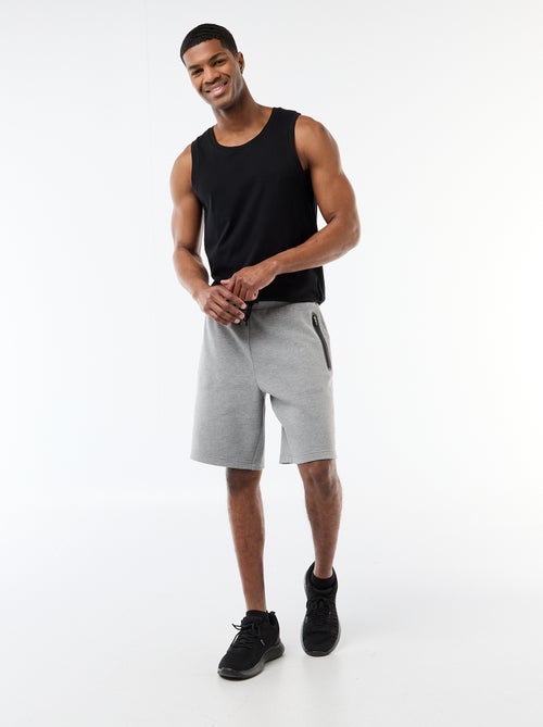 Sportieve bermuda van piqué breisel - Kiabi