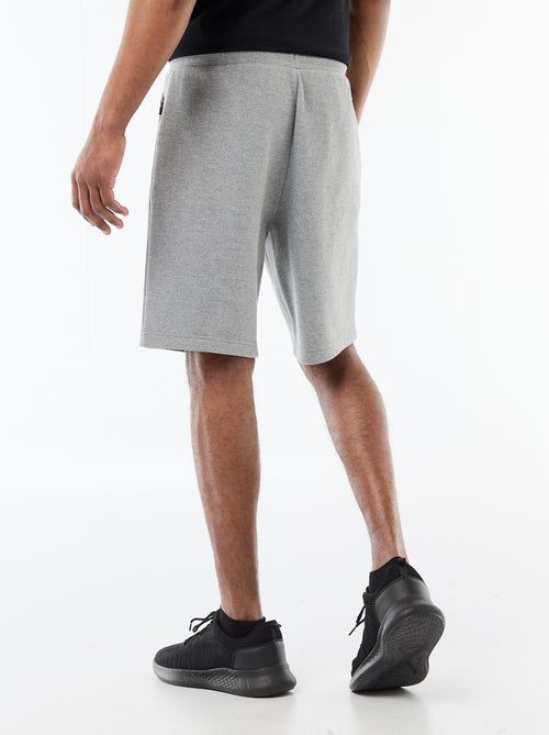 Sportieve bermuda van piqué breisel - Kiabi