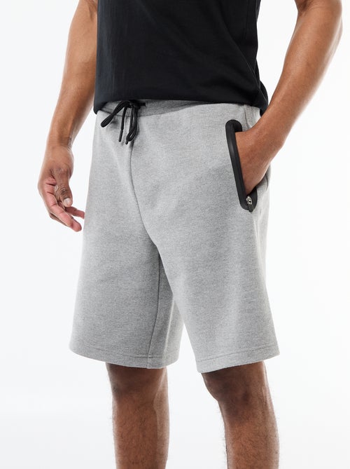 Sportieve bermuda van piqué breisel - Kiabi