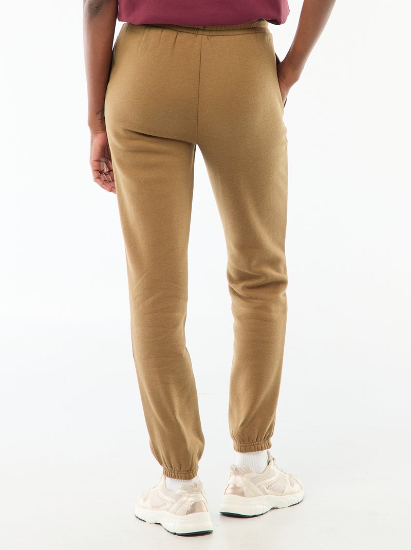 Sportieve joggingbroek met normale taille Bruin - Kiabi