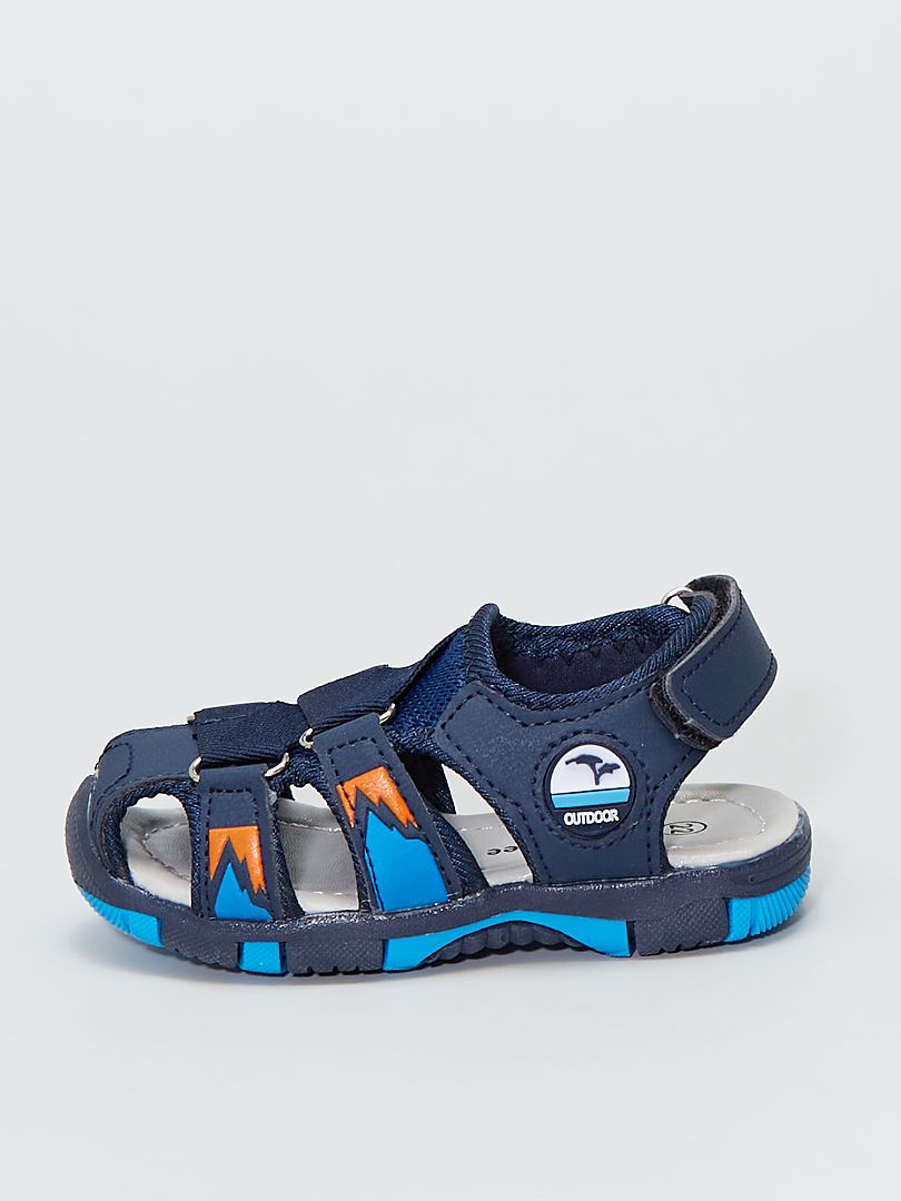 Sportieve sandalen marineblauw - Kiabi