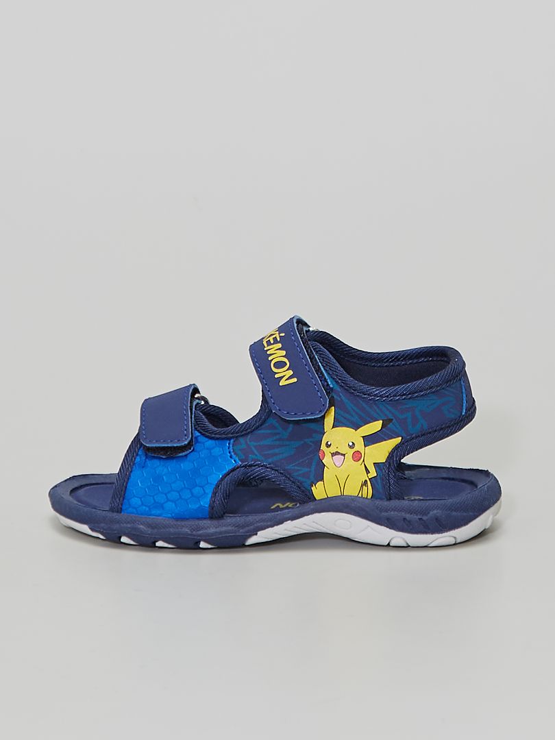 Sportieve sandalen met Pokemon-print marineblauw - Kiabi