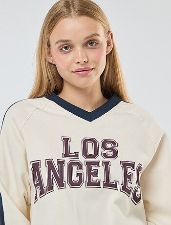 Sportieve sweater van joggingstof