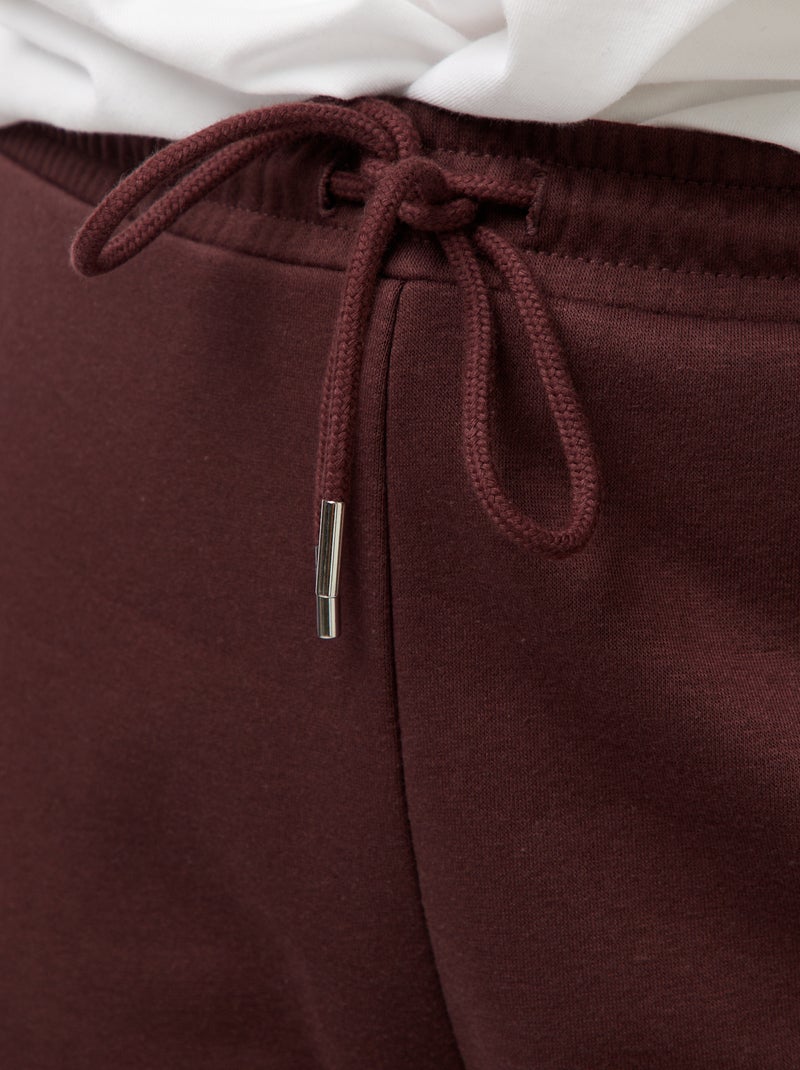 Sportjoggingbroek van french terry Paars - Kiabi