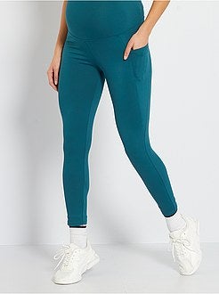 Zwangerschapsleggings voor dames - groen - Kiabi