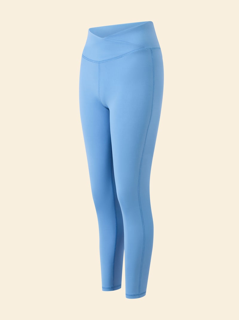 Sportlegging met gedraaide taille - (ekstract) Blauw - Kiabi