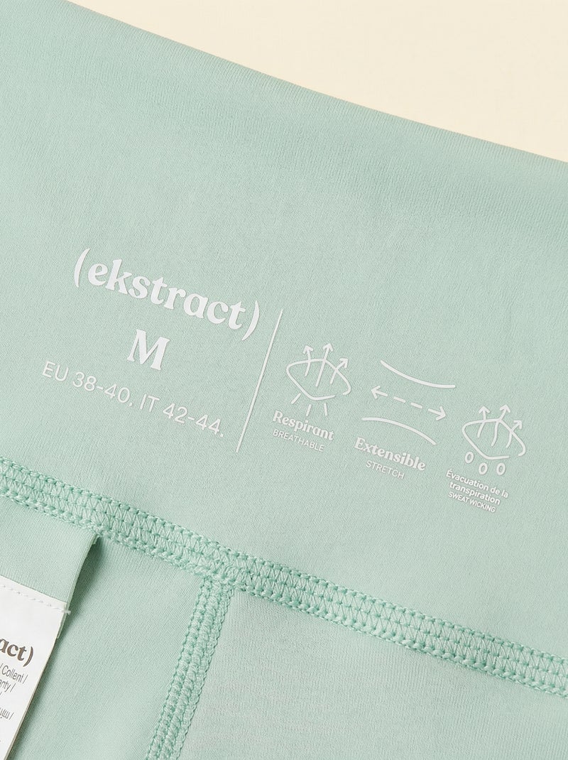 Sportlegging met gedraaide taille - (ekstract) Groen - Kiabi