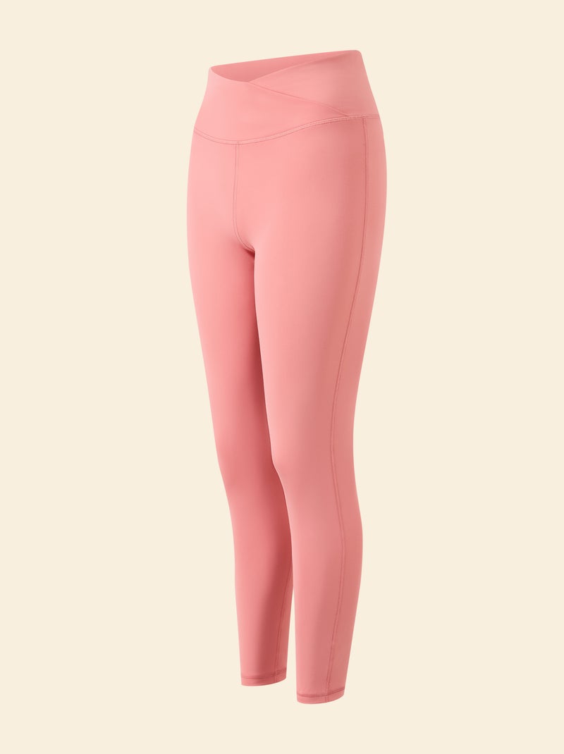 Sportlegging met gedraaide taille - (ekstract) Rose - Kiabi
