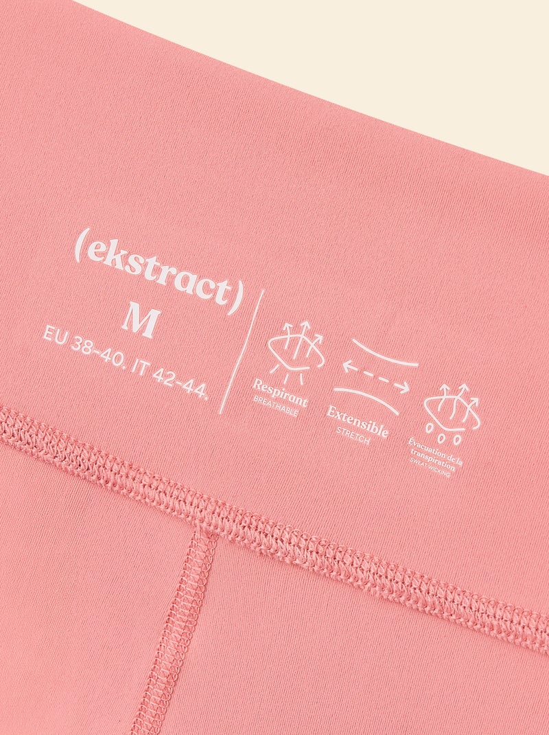 Sportlegging met gedraaide taille - (ekstract) Rose - Kiabi