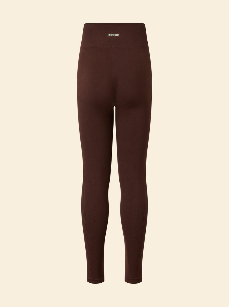 Sportlegging van ribstof - (ekstract) Bruin - Kiabi