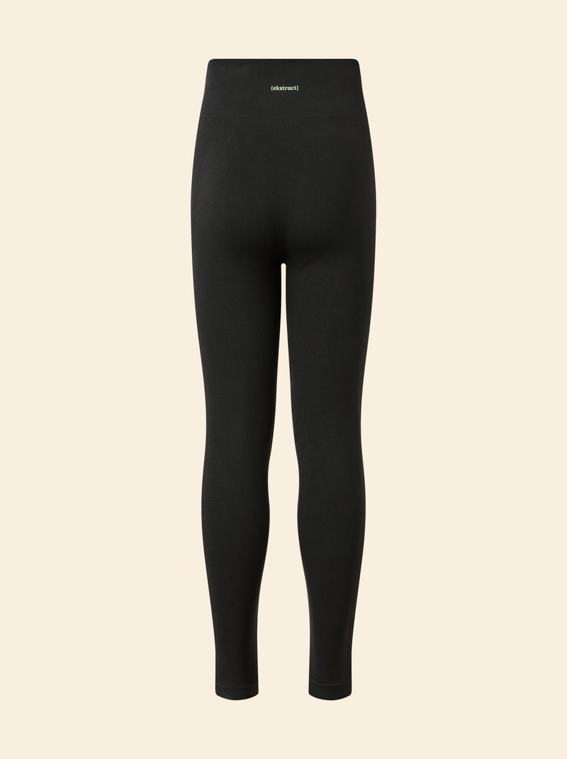 Sportlegging van ribstof - (ekstract) Zwart - Kiabi