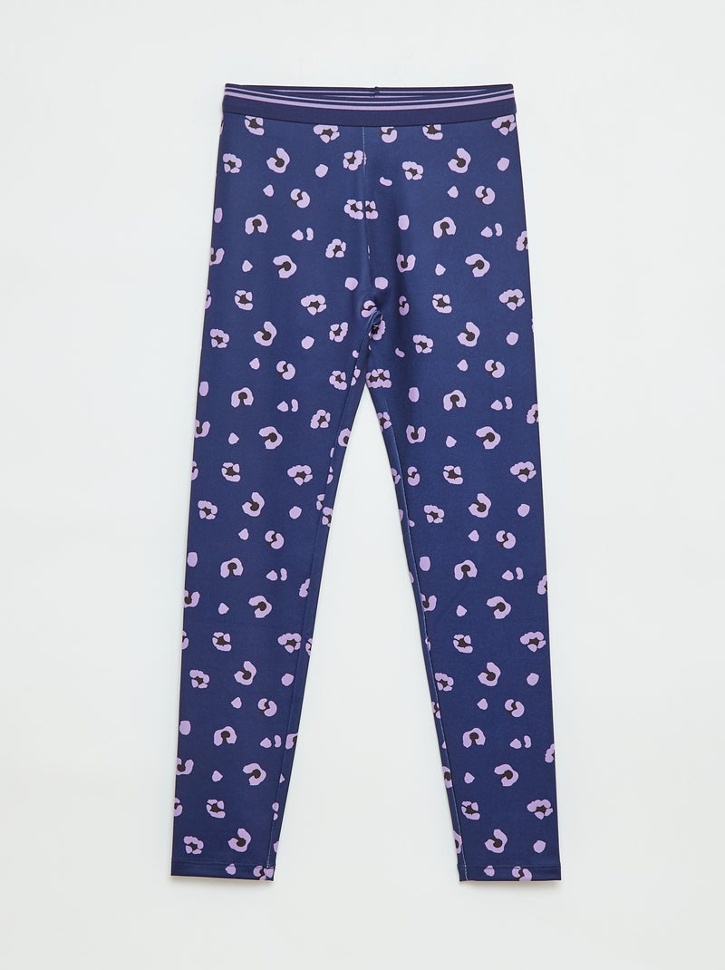 Sportlegging van stretchstof Blauw - Kiabi