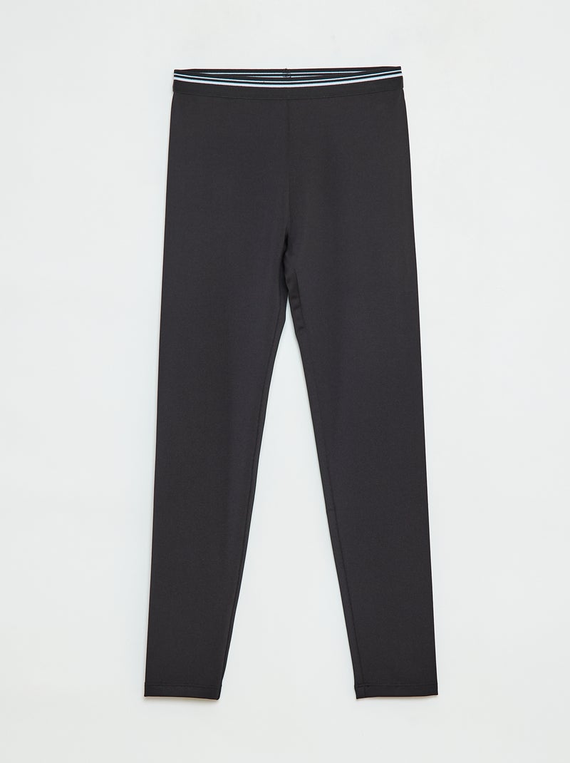Sportlegging van stretchstof Zwart - Kiabi