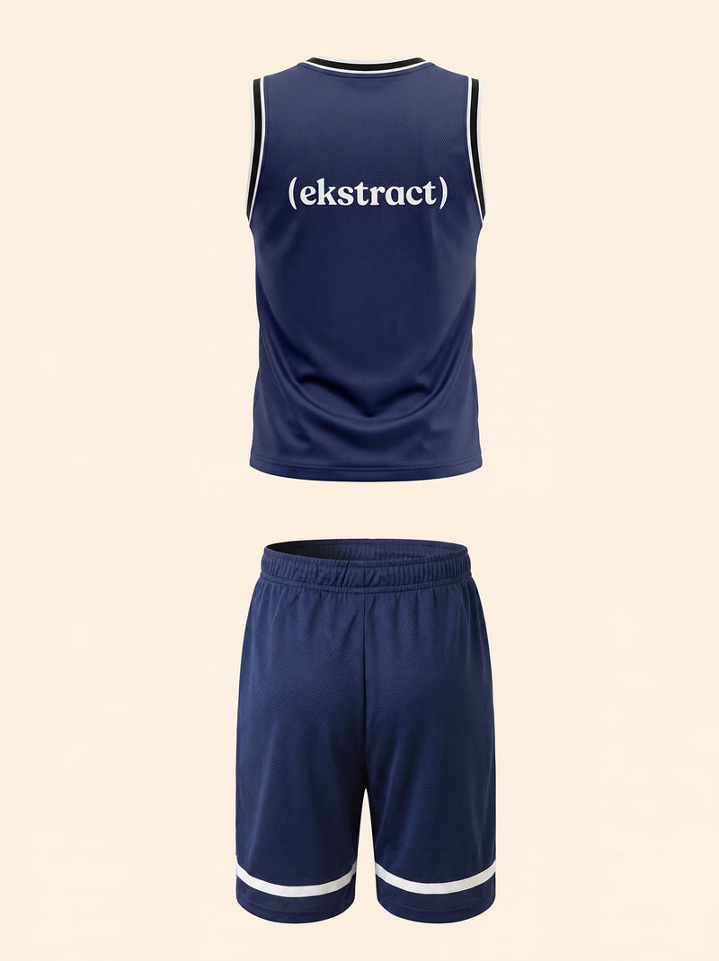 Sportset tanktop + short - (ekstract) Blauw - Kiabi