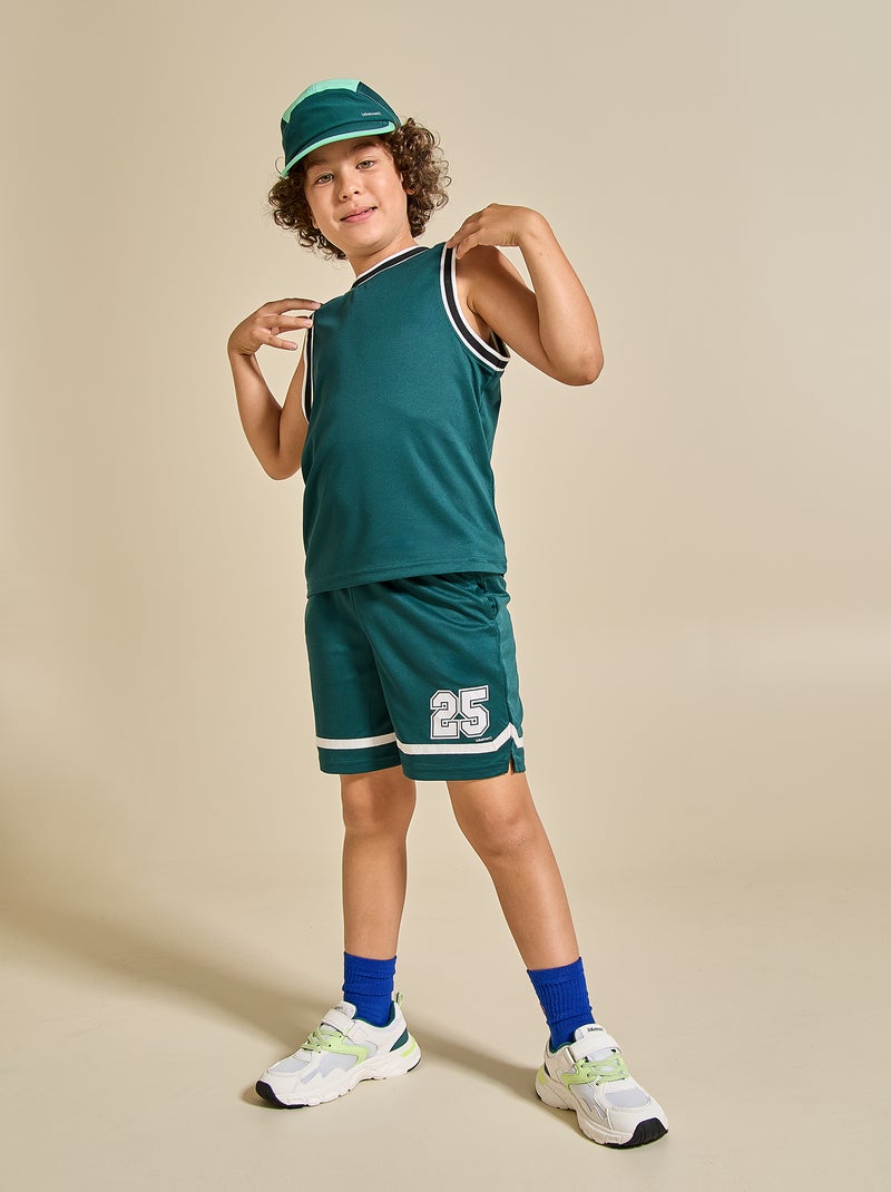 Sportset tanktop + short - (ekstract) Groen - Kiabi