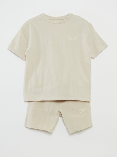 Sportsetje - T-shirt + short - 2-delig - Kiabi