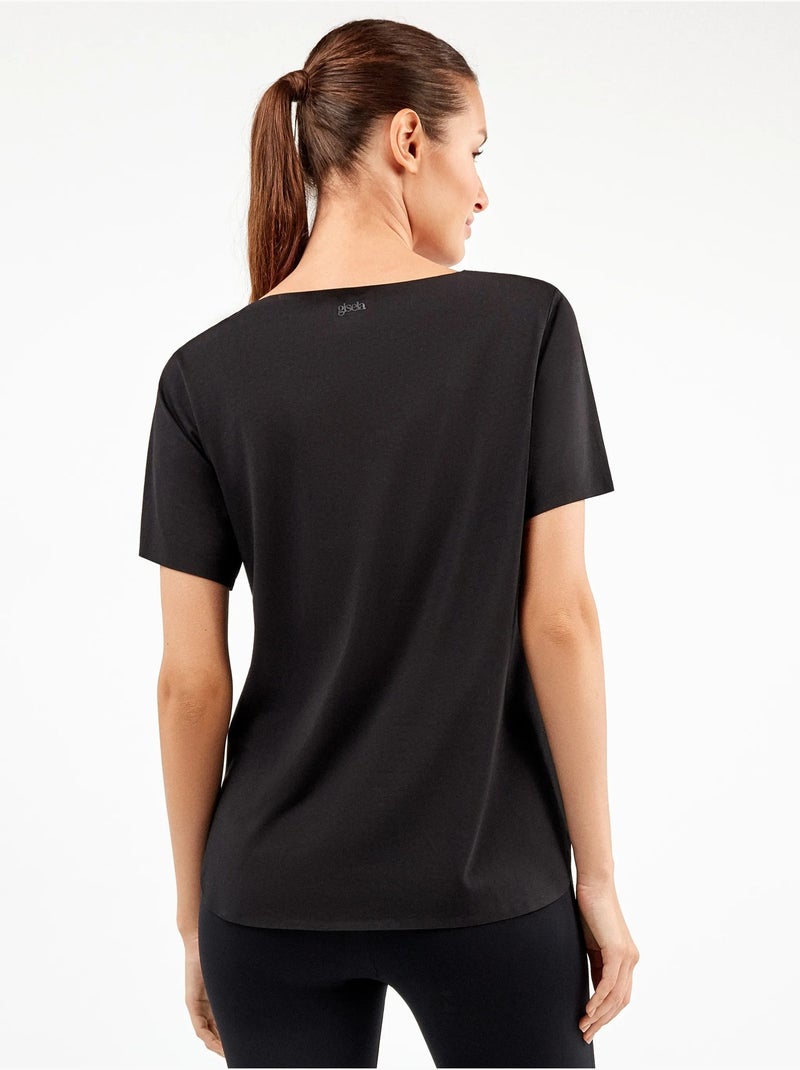 Sportshirt met korte mouwen Zwart - Kiabi