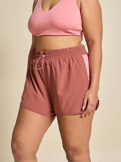 Sportshort met colourblock - (ekstract) - Kiabi