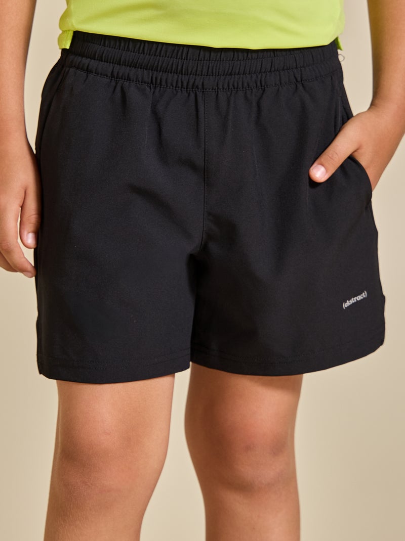 Sportshort met ritszak achterop - (ekstract) Zwart - Kiabi