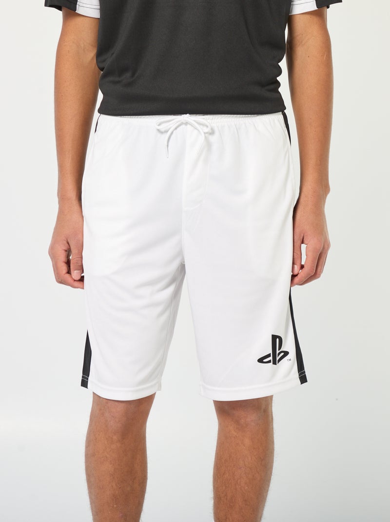 Sportshort 'Playstation' Wit - Kiabi