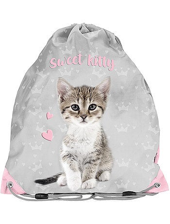 Sporttas met rug met koorden Cat Sweet Kitty 38 cm