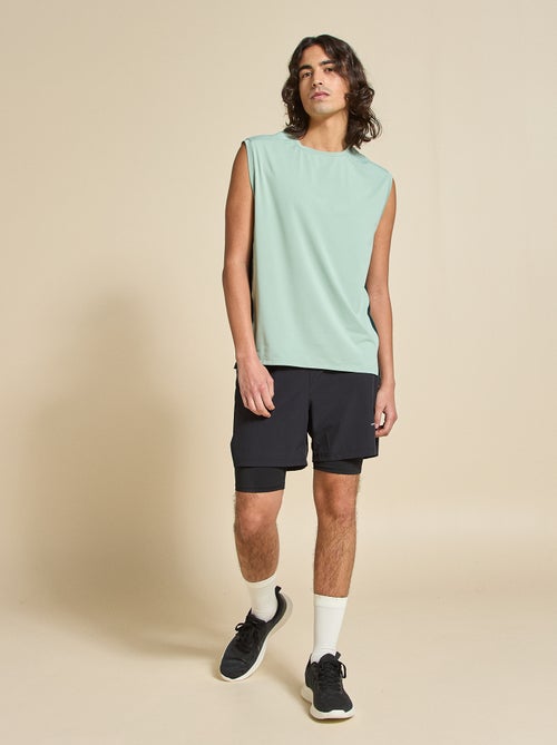 Sporttop met mesh aan de zijkanten - (ekstract) - Kiabi