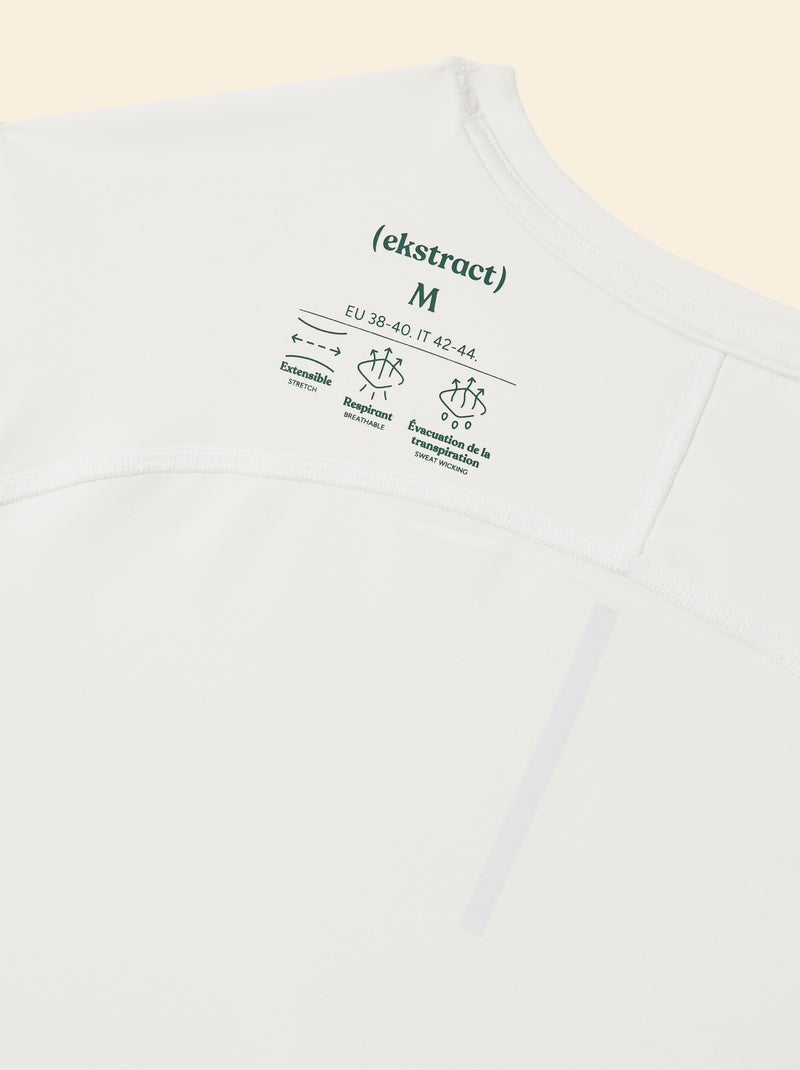 Sporttop met mesh aan de zijkanten - (ekstract) Wit - Kiabi