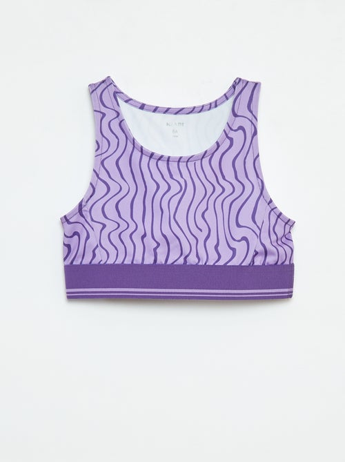 Sporttop van stretchstof - Kiabi