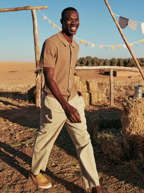 Sporttraining met elastische tailleband - Kiabi