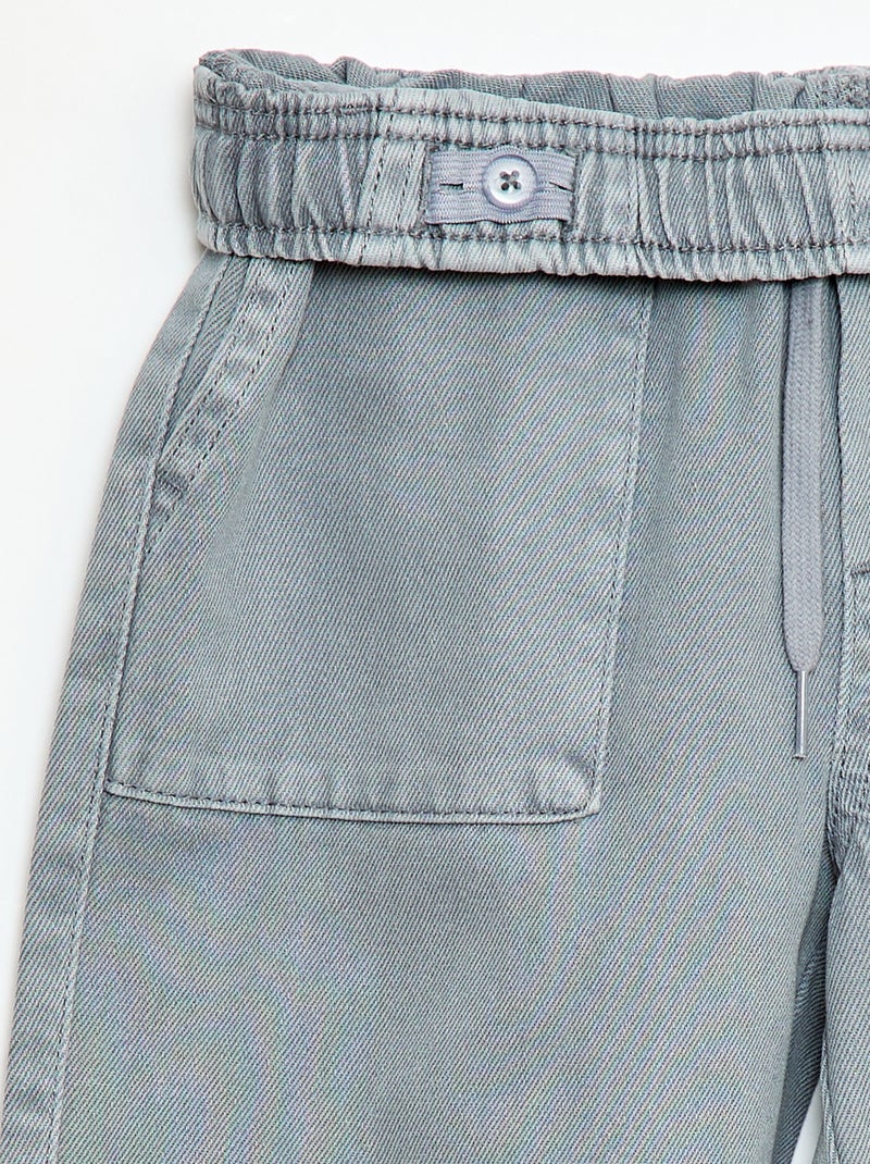 Sporttraining met elastische tailleband en trekkoordjes Blauw - Kiabi