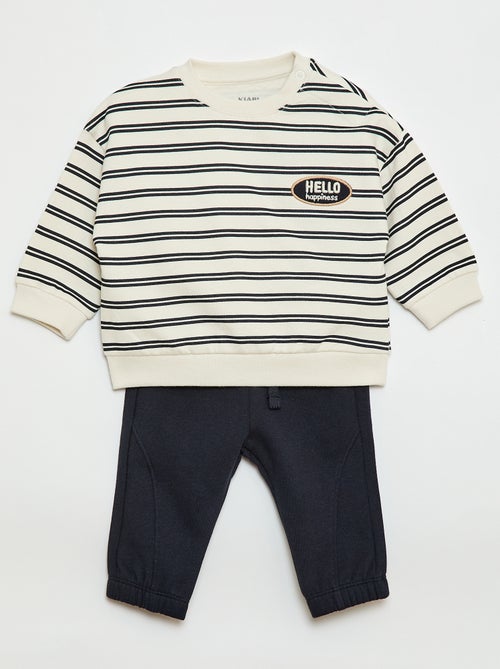 Sporttraining set met sweater + broek - 2-delig - Kiabi