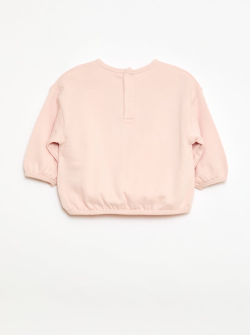 Sporttraining set met sweater en broek Rose - Kiabi