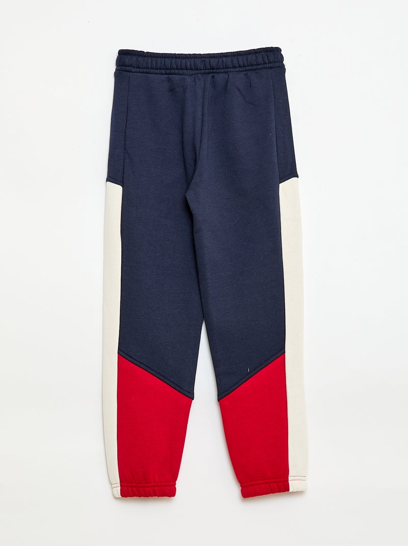 Sporttraining van color block-sweatstof Blauw - Kiabi