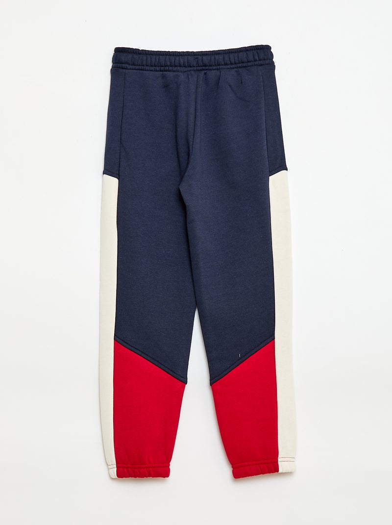 Sporttraining van color block-sweatstof Blauw - Kiabi