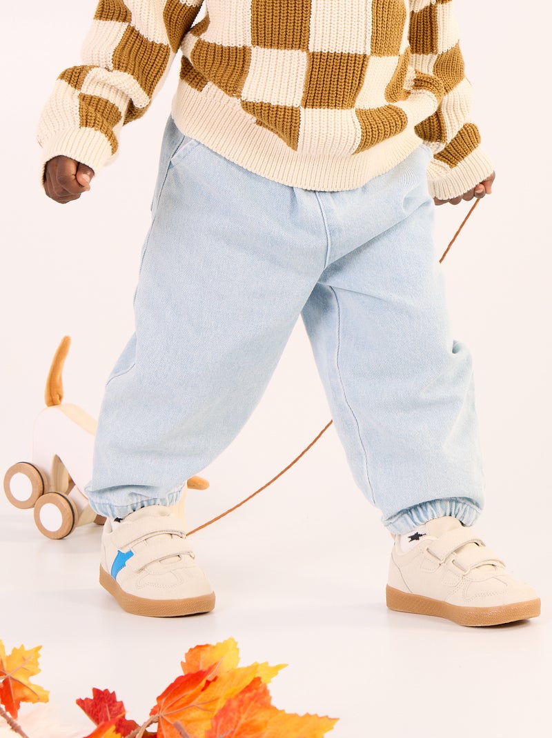 sporttraining van denim Blauw - Kiabi
