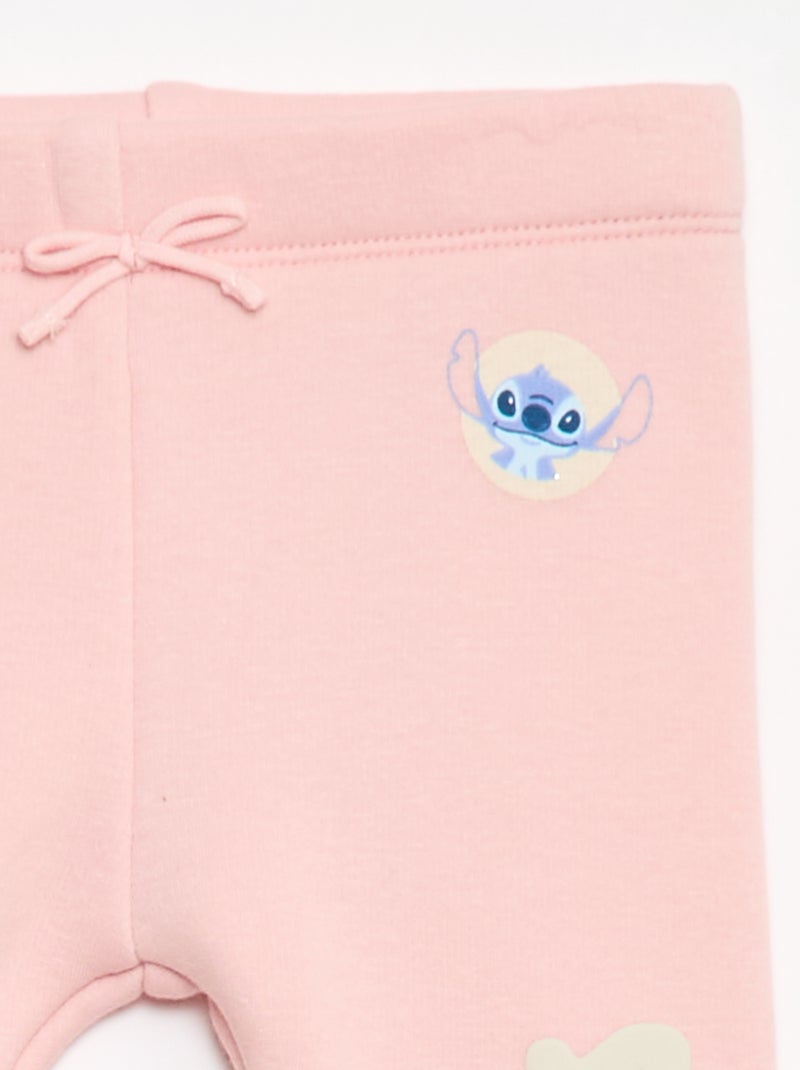 Sporttraining van fleece 'Stitch' Rose - Kiabi