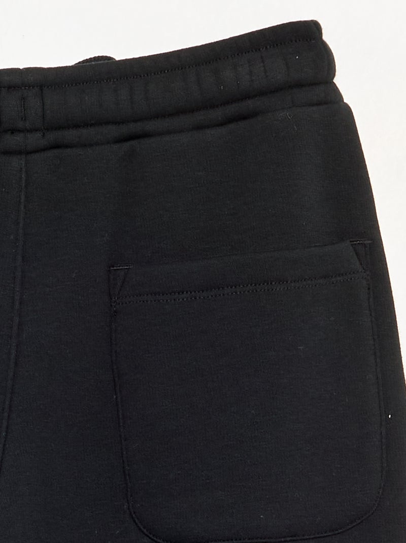 Sporttraining van fleece Zwart - Kiabi