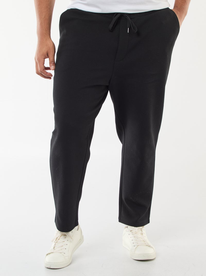 Sporttraining van piqué breisel Zwart - Kiabi