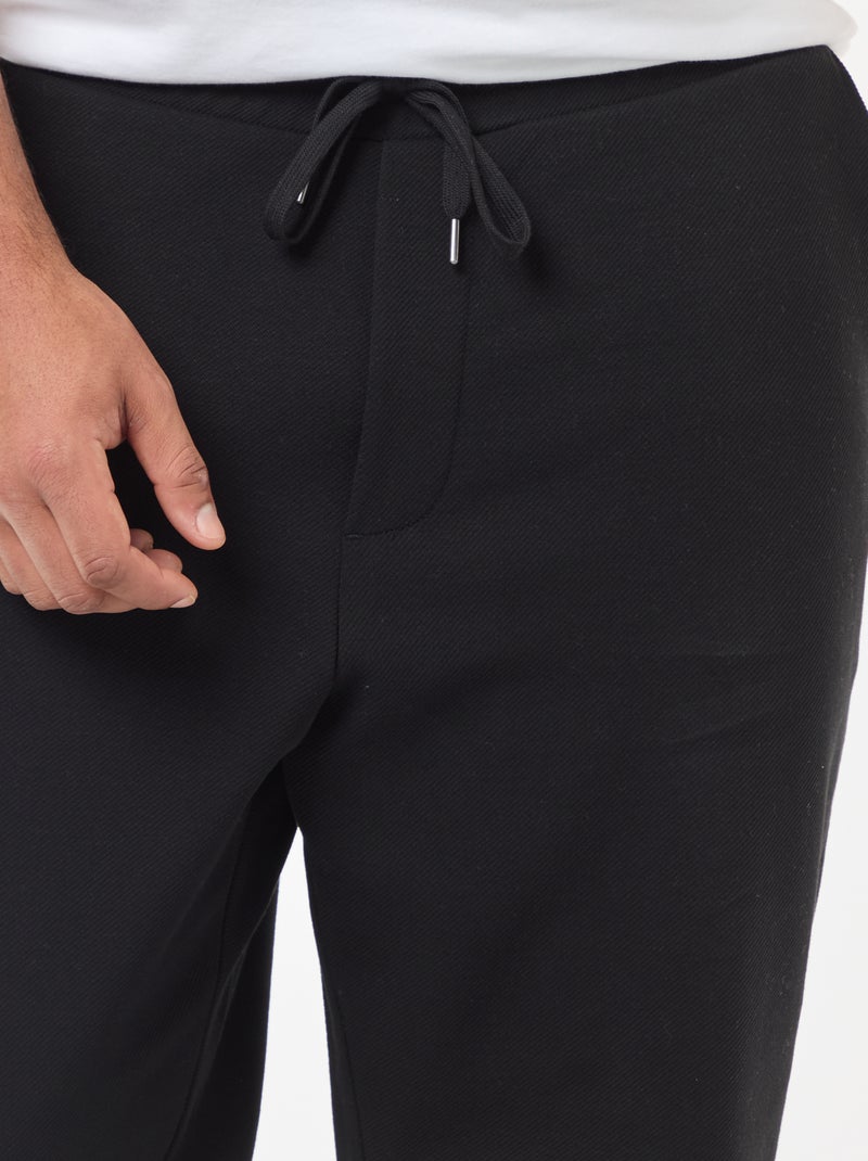 Sporttraining van piqué breisel Zwart - Kiabi