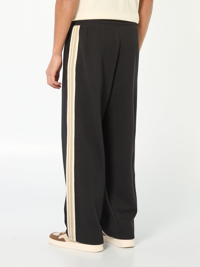 Sporttraining wide leg met fantasieband Zwart - Kiabi