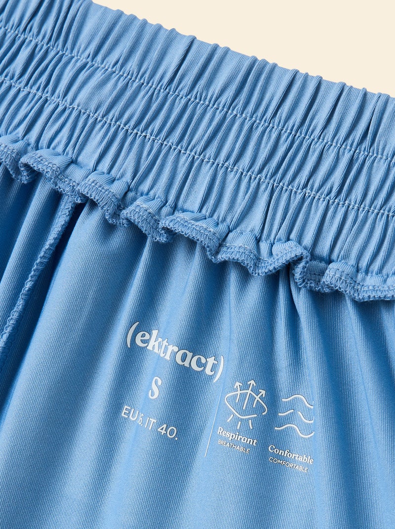 Sporttrainingbroek met wijde pasvorm - (ekstract) Blauw - Kiabi