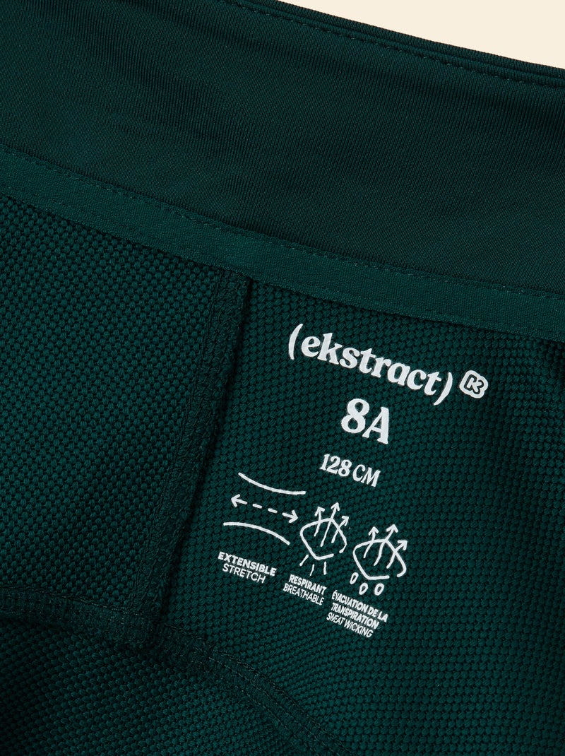 Sportvest met opstaande kraag en rits - (ekstract) Groen - Kiabi
