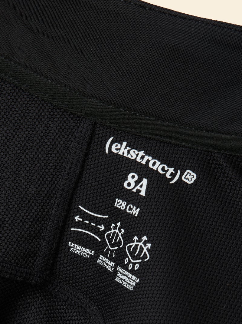 Sportvest met opstaande kraag en rits - (ekstract) Zwart - Kiabi