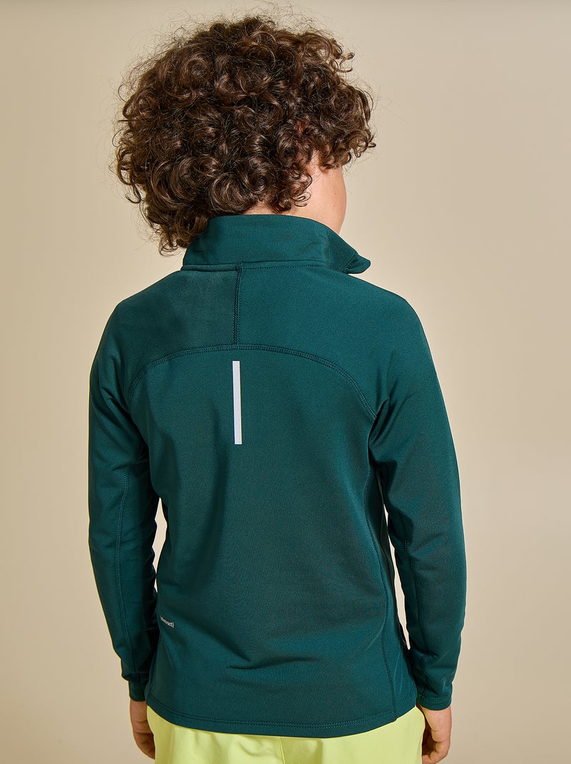 Sportvest met opstaande kraag met rits - (ekstract) Groen - Kiabi