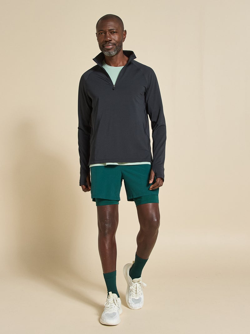 Sportvest met rits - (ekstract) Zwart - Kiabi