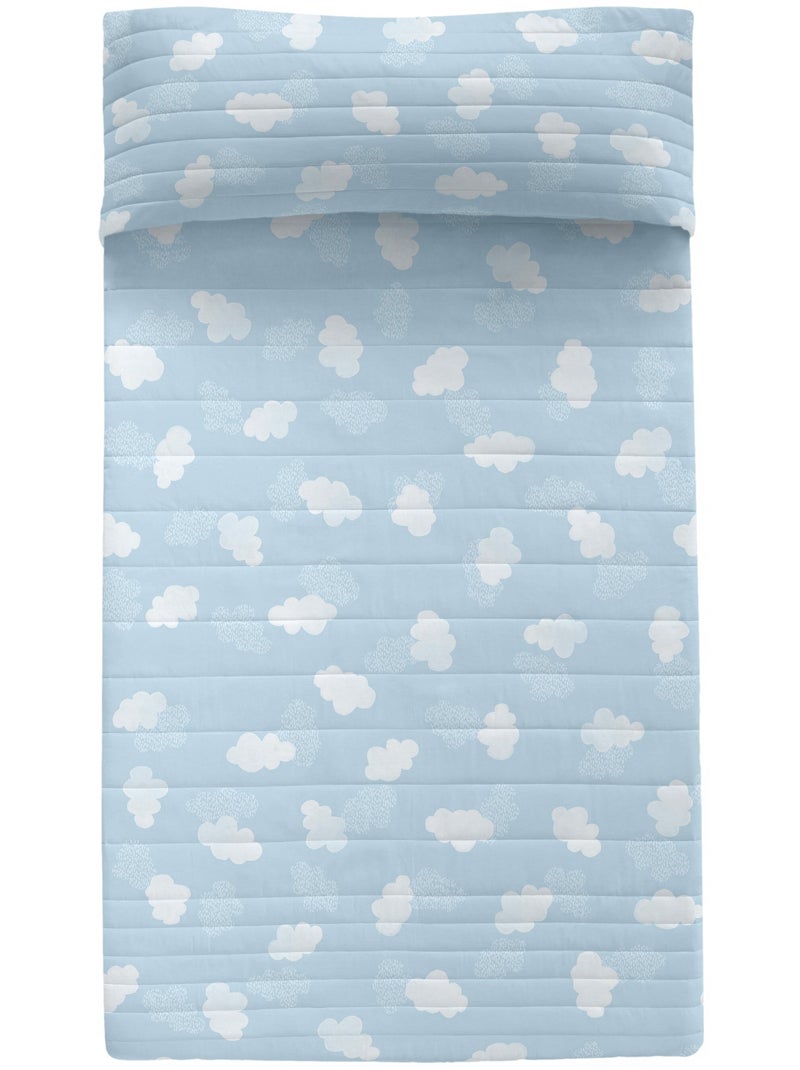 Sprei Clouds "Happyfriday" Blauw - Kiabi