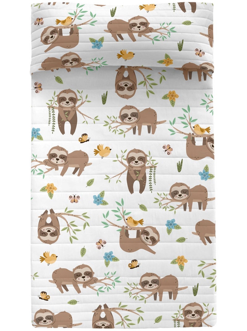 Sprei Happy sloth "Happyfriday" Multicolor - Kiabi