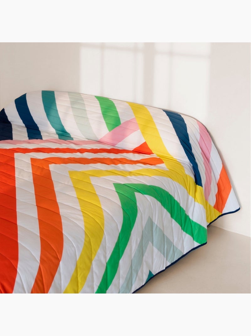 Sprei Happy stripes "Happyfriday" Multicolor - Kiabi