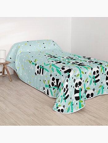 Sprei Panda garden blue "Happyfriday